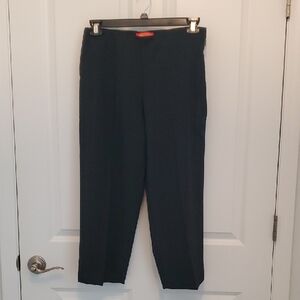 KRAZY LARRY, CROP PANT, SIDE ZIPPER, SIZE 8, BLACK